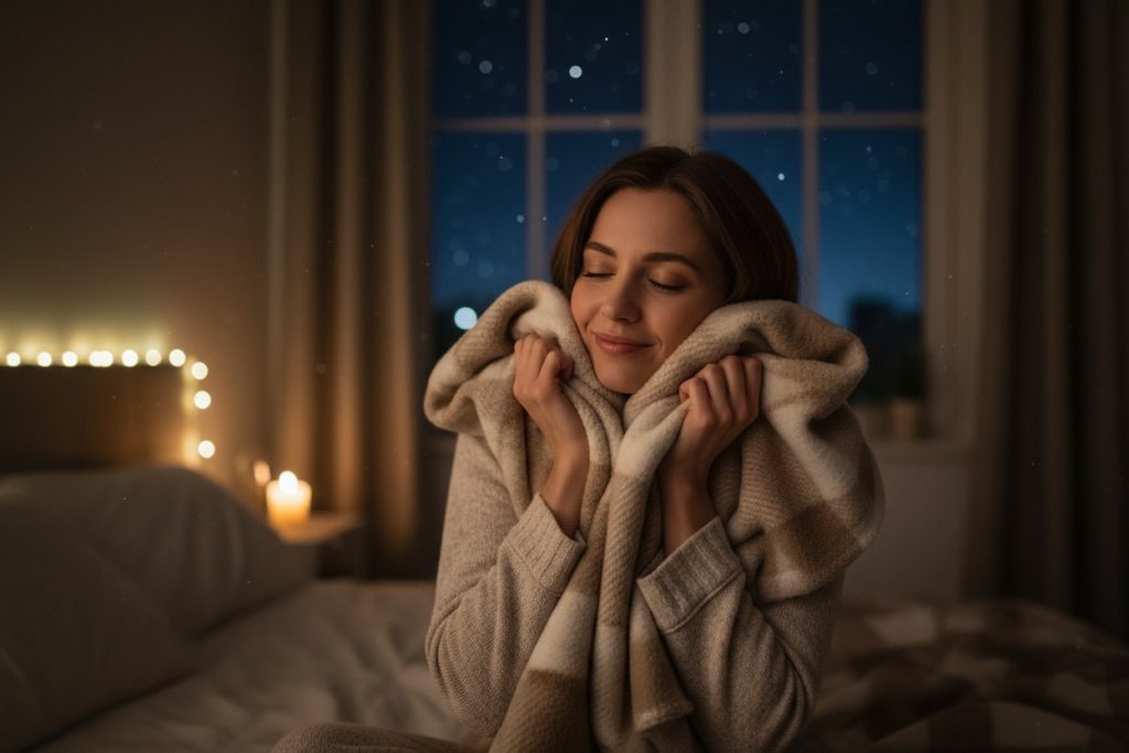 Personne seule la nuit ressentant le besoin de parler